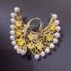 Wholesale Copper Natural Freshwater Pearl Swan Brooch Highgrade Craft