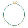 Wholesale Copper Natural Stone Beaded Clavicle Necklace Handmade Geometric Design
