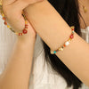 Wholesale Copper Natural Stone Beaded Geometric Handmade Women's Bracelet Jewelry
