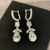 Wholesale Copper Natural Style Flower Leaf Drop Shape Geometric Earrings For Women