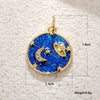 Wholesale Copper Necklace Pendant With Animal Zodiac Star Pattern Inlaid Zircon