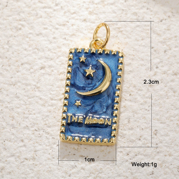 Wholesale Copper Necklace Pendant With Animal Zodiac Star Pattern Inlaid Zircon