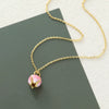 Wholesale Copper Necklace With Flower Design And Electroplating Treatment For Women