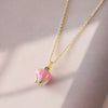 Wholesale Copper Necklace With Flower Design And Electroplating Treatment For Women