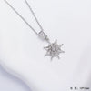 Wholesale Copper Necklace With Star Pendant Electroplating And Mixed Gemstone Setting For Unisex Simple Light Luxury Style