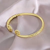 Wholesale Copper Niche Geometric Curse Opening Bracelet With Electroplating