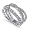 Wholesale Copper Niche Geometric Spiral Shape Ring With Zircon For Women