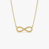 Wholesale Copper O Chain Women's Light Luxury Geometric Infinite Symbol Twist Shape Pendant Necklace With Electroplating
