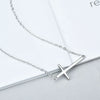 Wholesale Copper Ochain Cross Necklace Electroplated Sweet Style