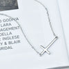 Wholesale Copper Ochain Cross Necklace Electroplated Sweet Style