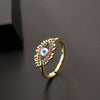 Wholesale Copper Oildrip Zircon Ring Electroplated For Women Fashionable Simple And Cute
