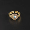 Wholesale Copper Oildrip Zircon Ring Electroplated For Women Fashionable Simple And Cute
