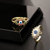 Wholesale Copper Oildrip Zircon Ring Electroplated For Women Fashionable Simple And Cute