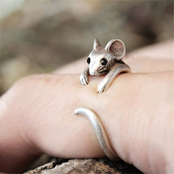 Wholesale Copper Open Ring With Animal And Zodiac Pattern Distressed Style For Women