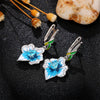 Wholesale Copper Pastoral Style Flower Shape Earrings For Women