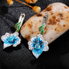 Wholesale Copper Pastoral Style Flower Shape Earrings For Women