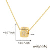 Wholesale Copper Pendant Clavicle Chain With Electroplated Inlaid Zircon And Letter Pattern