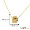 Wholesale Copper Pendant Clavicle Chain With Electroplated Inlaid Zircon And Letter Pattern