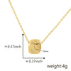 Wholesale Copper Pendant Clavicle Chain With Electroplated Inlaid Zircon And Letter Pattern