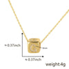Wholesale Copper Pendant Clavicle Chain With Electroplated Inlaid Zircon And Letter Pattern