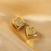 Wholesale Copper Pendant Clavicle Chain With Electroplated Inlaid Zircon And Letter Pattern