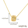 Wholesale Copper Pendant Clavicle Chain With Electroplated Inlaid Zircon And Letter Pattern