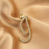 Wholesale Copper Pendant Necklace With English Letter Pattern Inlaid Zircon Electroplated Hiphop Style