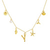 Wholesale Copper Pendant Necklace With Letter Pattern And Electroplating Treatment Oshaped Chain Vacation Style For Women