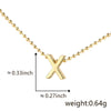 Wholesale Copper Pendant Necklace With Letters Numbers Text Electroplated For Women Hiphop Style