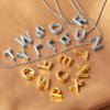 Wholesale Copper Pendant Necklace With Letters Numbers Text Electroplated For Women Hiphop Style