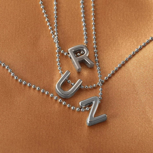 Wholesale Copper Pendant Necklace With Letters Numbers Text Electroplated For Women Hiphop Style