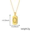 Wholesale Copper Pendant With Micro Inlaid English Letters And Electroplated Inlaid Zircon