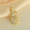 Wholesale Copper Plated Inlaid Zircon Purse Necklace New Year Design Non Fading Clavicle Chain