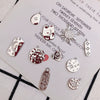 Wholesale Copper Plated Jewelry Accessories With Stars Moon Starburst Zircon For Necklace Pendant And Earrings