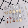 Wholesale Copper Plated Jewelry Accessories With Stars Moon Starburst Zircon For Necklace Pendant And Earrings