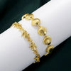 Wholesale Copper Plated 18K Gold Glossy Shell Seahorse Animal Zodiac Style Women's Bracelet