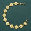 Wholesale Copper Plated 18K Gold Glossy Shell Seahorse Animal Zodiac Style Women's Bracelet