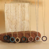 Wholesale Copper Plated 14K Gold Zircon Geometric Pendant Necklace With Ochain For Women