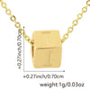 Wholesale Copper Plated Letter Pendant Beaded Simple Necklace Accessories