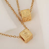 Wholesale Copper Plated Letter Pendant Beaded Simple Necklace Accessories