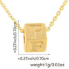 Wholesale Copper Plated Letter Pendant Beaded Simple Necklace Accessories