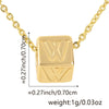 Wholesale Copper Plated Letter Pendant Beaded Simple Necklace Accessories