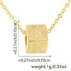 Wholesale Copper Plated Letter Pendant Beaded Simple Necklace Accessories