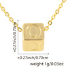 Wholesale Copper Plated Letter Pendant Beaded Simple Necklace Accessories