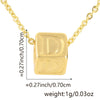 Wholesale Copper Plated Letter Pendant Beaded Simple Necklace Accessories