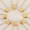 Wholesale Copper Plated Letter Pendant Beaded Simple Necklace Accessories