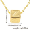 Wholesale Copper Plated Letter Pendant Beaded Simple Necklace Accessories
