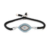 Wholesale Copper Plated Real Gold Zircon Devil's Eye Geometric Women's Bracelet
