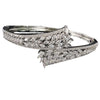Wholesale Copper Punk Style Leaves Open Bracelet With Electroplating