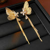 Wholesale Copper Real Gold Electroplated Animal Zodiac Geometric Butterfly Tassel Earrings For Women